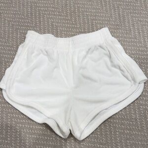 Women's Terry White Shorts